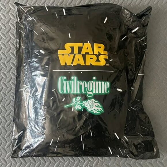 Civil Regime Star Wars Rebellion Collared Letterman Jacket in Gray Natural - M - Picture 3 of 7